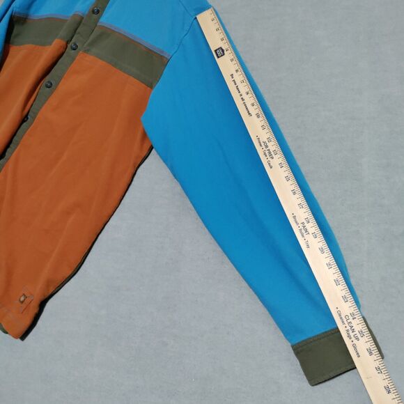 Territory Ahead Shirt Mens Large L/S Button Up Color Block Western Soft Comfort - Picture 11 of 16